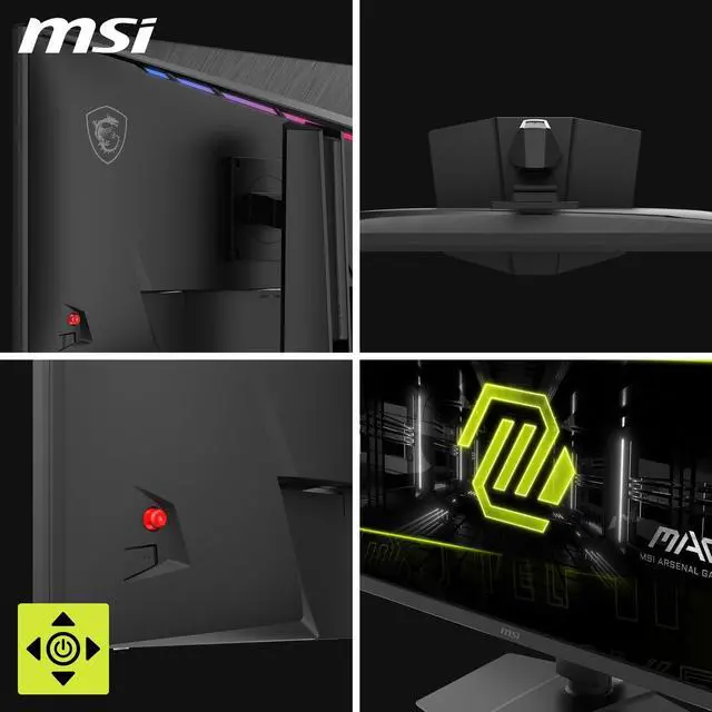 Alt view image 13 of 15 - MSI 27" 320 Hz Rapid IPS UHD Gaming Monitor FreeSync (AMD Adaptive Sync) MAG 272URDF E16