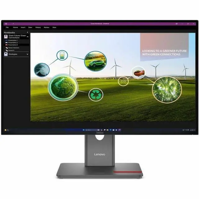 Alt view image 20 of 20 - Lenovo ThinkVision P27Q-40 27" WQHD 2560x1440 120Hz 4ms LCD IPS Monitor