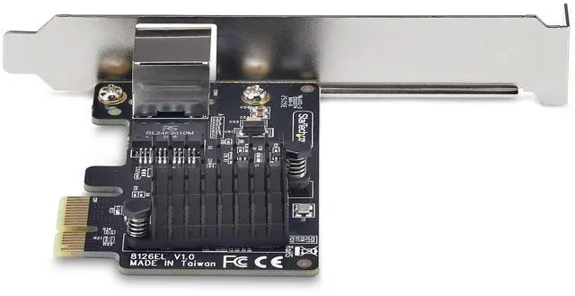 Alt view image 6 of 10 - StarTech 1-Port 5G Gigabit PCIe Network Adapter Card, 5G/2.5G/1G/100M/10M PCI Express LAN Card, Realtek RTL8126, Windows and Linux, TAA Compliant