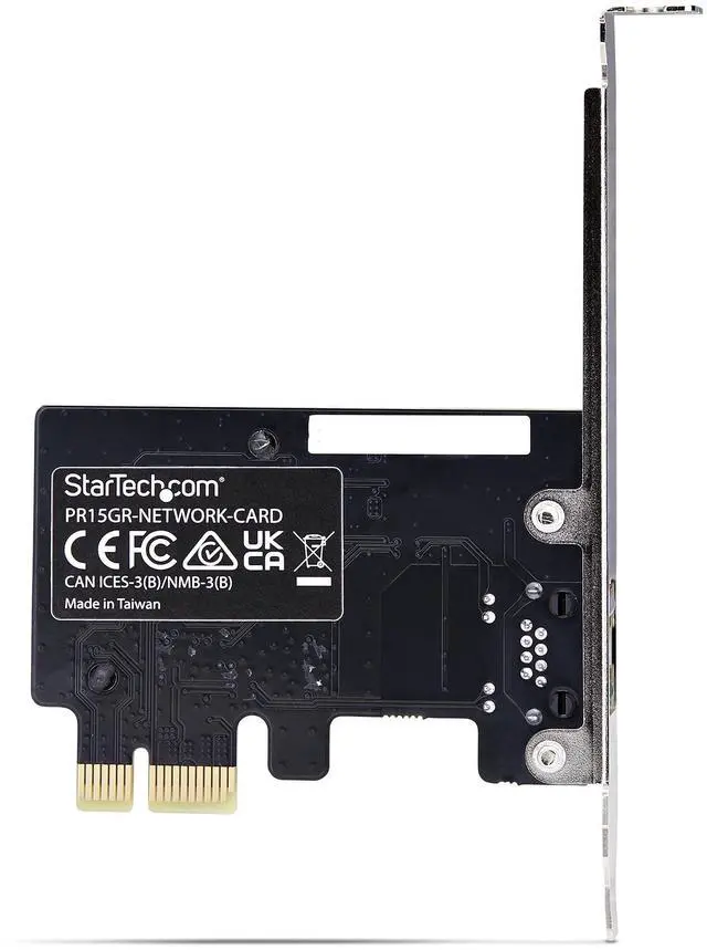 Alt view image 9 of 10 - StarTech 1-Port 5G Gigabit PCIe Network Adapter Card, 5G/2.5G/1G/100M/10M PCI Express LAN Card, Realtek RTL8126, Windows and Linux, TAA Compliant