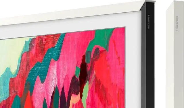 Alt view image 8 of 14 - Samsung 75" The Frame Customizable Bezel, Modern White - VG-SCFF75WTBZA (2025)
