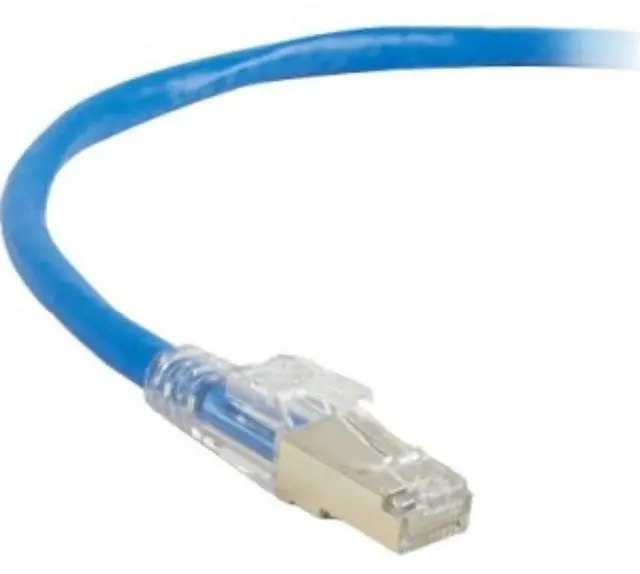Alt view image 2 of 4 - GIGATRUE 3 CAT6. SHIELDED PATCH CORD BLUE 10FT