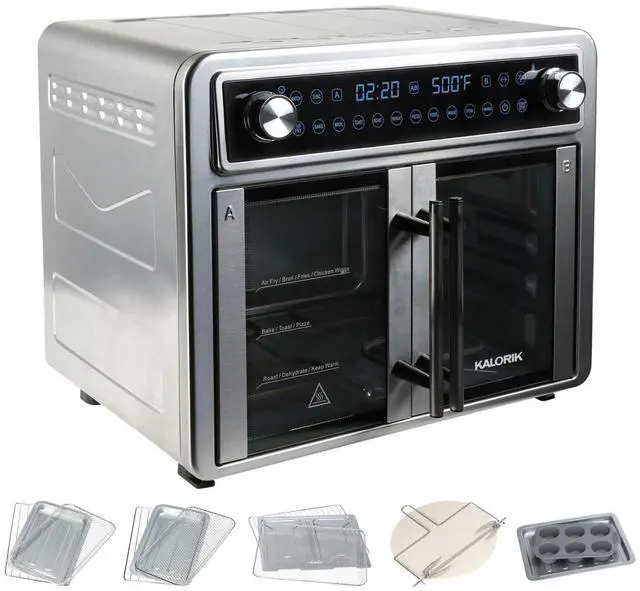 Main image of Kalorik MAXX 26Qt Flex Sync Air Fryer Oven with 14 Accessories, Stainless Steel