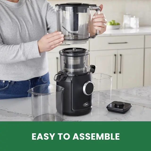 Alt view image 3 of 7 - Omega Performance Batch Juicer With Intellidial Technology Hand Free Juicer - OMSMBTBK13