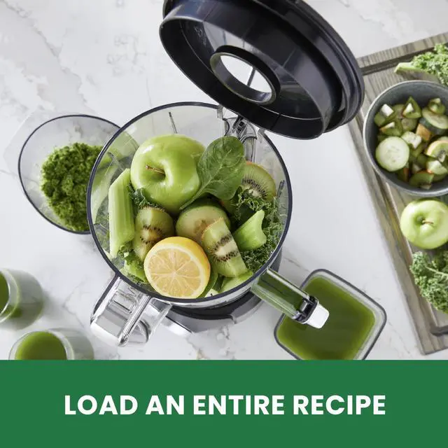 Alt view image 4 of 7 - Omega Performance Batch Juicer With Intellidial Technology Hand Free Juicer - OMSMBTBK13