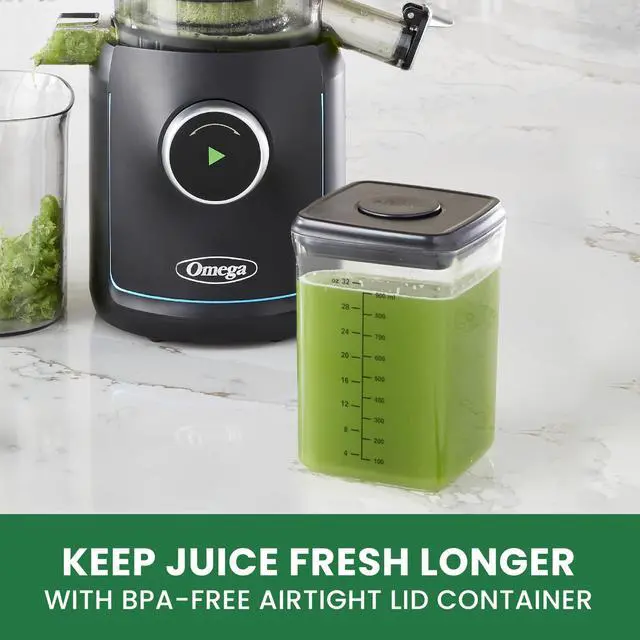Alt view image 7 of 7 - Omega Performance Batch Juicer With Intellidial Technology Hand Free Juicer - OMSMBTBK13