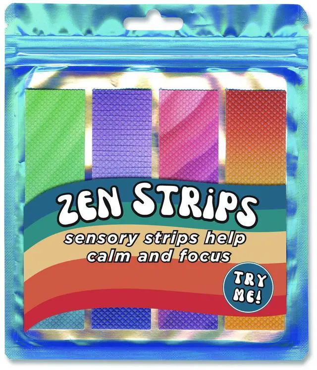 Main image of Bumpy Gradient Zen Strips Ages 6 and Up Assorted Colors 4/Pack TPG854