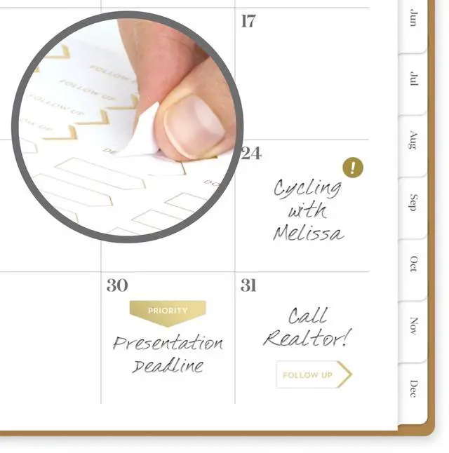 Alt view image 3 of 7 - Cambridge 2026 Planner, Weekly & Monthly, 8.5" x 11", Large, WorkStyle Focus, Sunbaked Clay