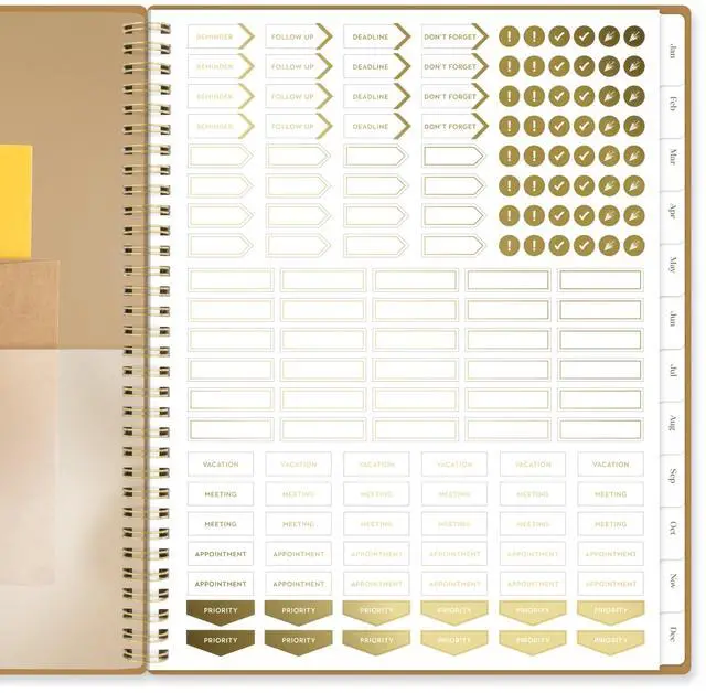 Alt view image 4 of 7 - Cambridge 2026 Planner, Weekly & Monthly, 8.5" x 11", Large, WorkStyle Focus, Sunbaked Clay