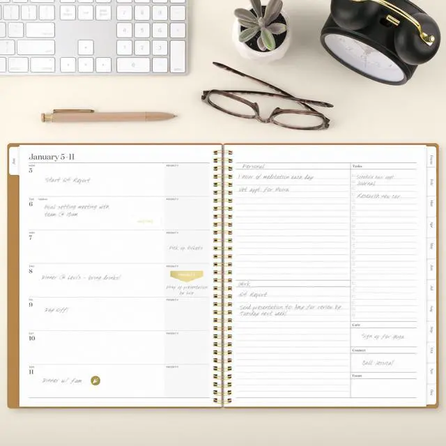Alt view image 6 of 7 - Cambridge 2026 Planner, Weekly & Monthly, 8.5" x 11", Large, WorkStyle Focus, Sunbaked Clay