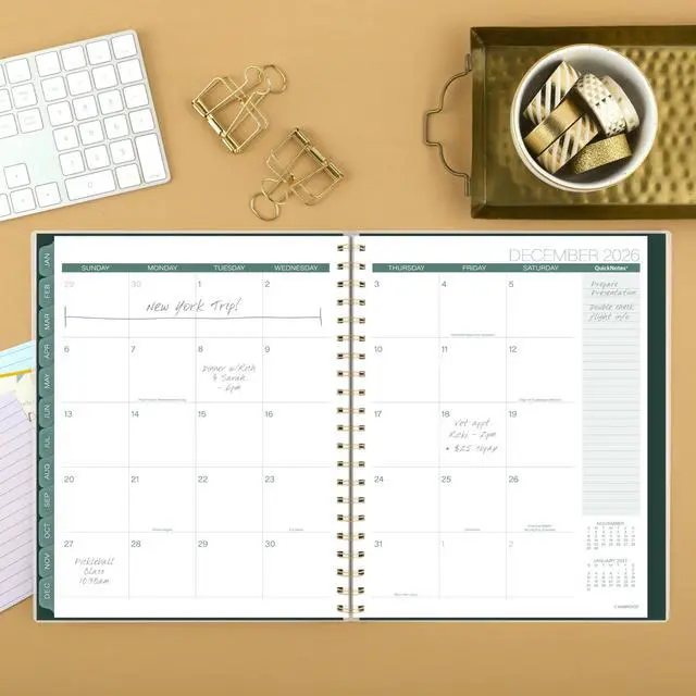 Alt view image 5 of 7 - Cambridge 2026 Planner, Weekly & Monthly, 8-1/2" x 11", Large, Emerald Isle