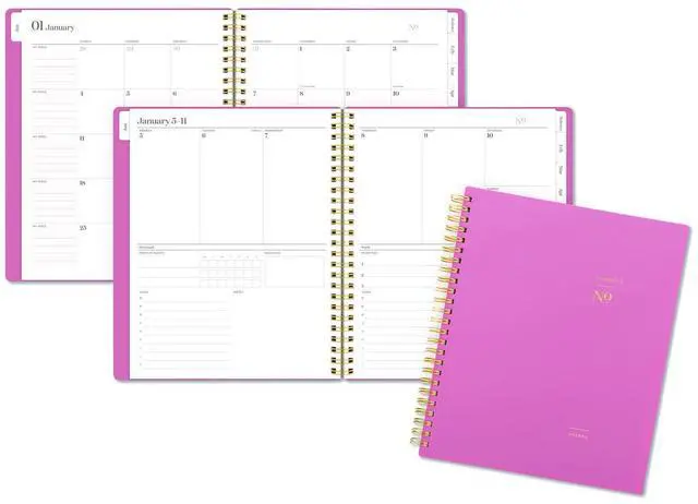 Main image of WorkStyle Weekly/Monthly Planner 8.75 x 7.75 Pink Cover 12-Month Jan to Dec: 2026 160680527