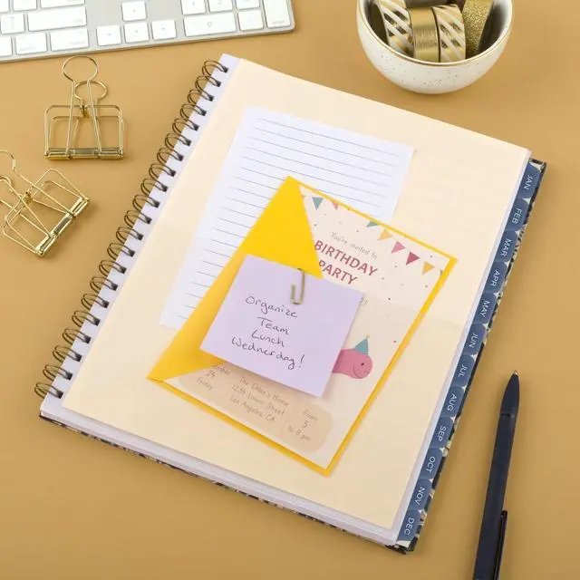 Alt view image 5 of 7 - Elizabeth Weekly/Monthly Planner 11 x 8.5 Floral Artwork Blue Cover 12-Month  Jan-Dec: 2026 1763905