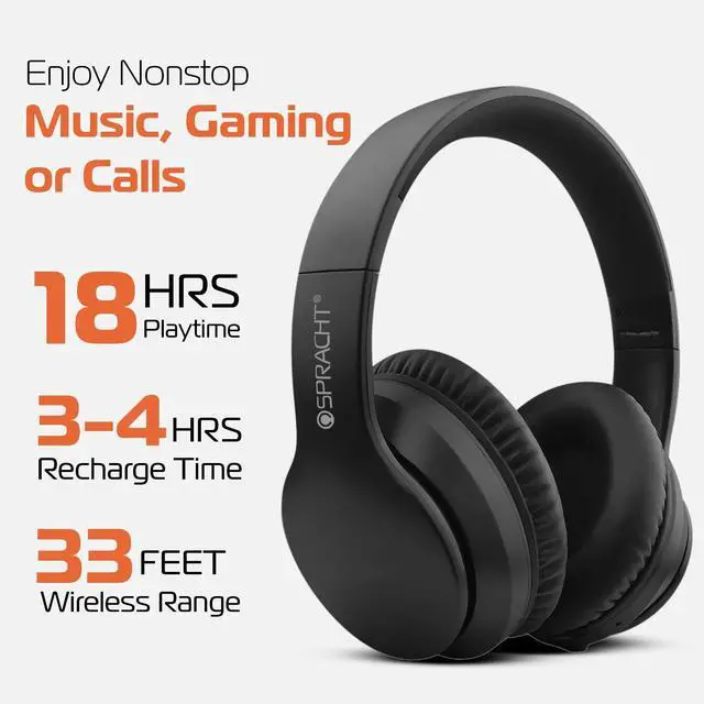 Alt view image 2 of 7 - Spracht Blunote ANC Bluetooth Headphone Black HPBTANC