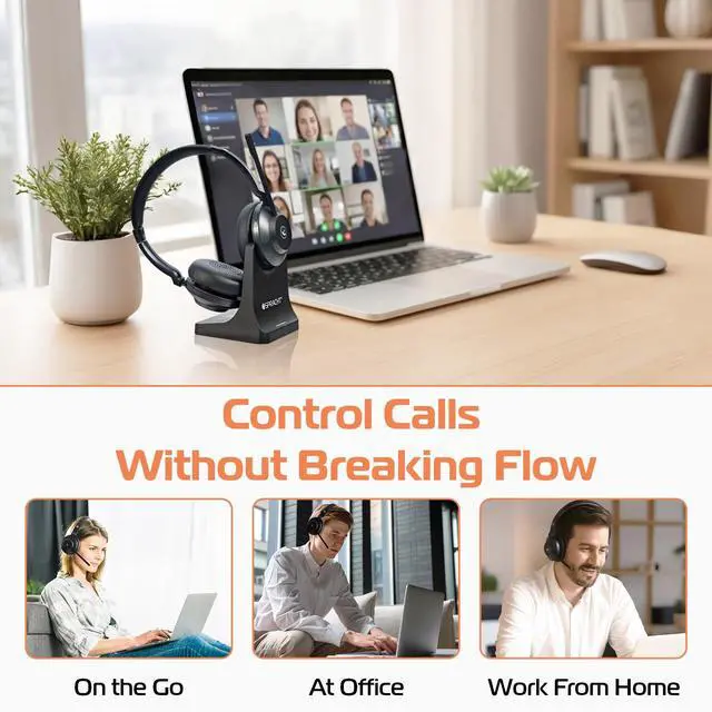 Alt view image 3 of 6 - Spracht Blues Combo Binaural Headset Over The Ear Black BC1022