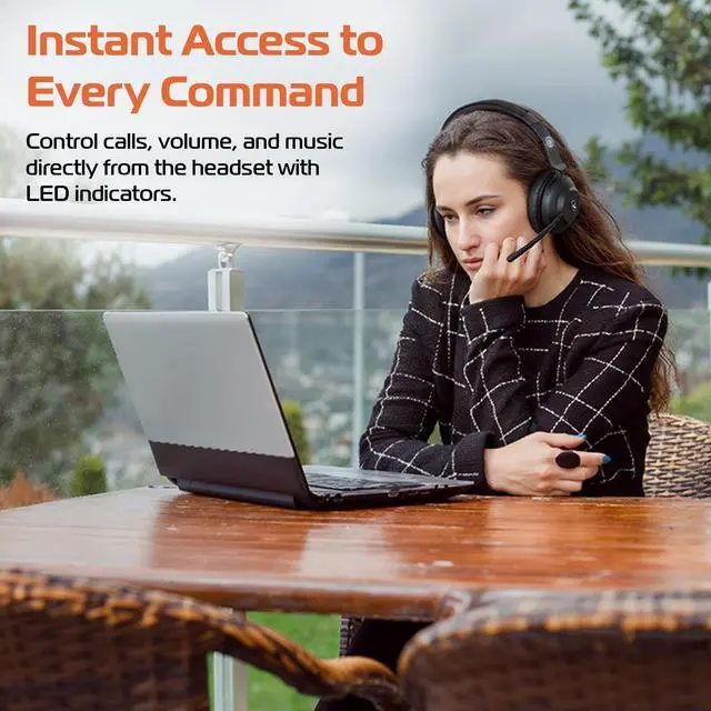 Alt view image 4 of 6 - Spracht Blues Combo Binaural Headset Over The Ear Black BC1022