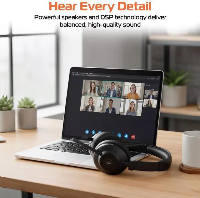 Alt view image 6 of 6 - Spracht Blues Combo Binaural Headset Over The Ear Black BC1022