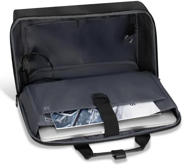 Alt view image 13 of 15 - Champs Onyx Carrying Case (Backpack) for 11" to 15.6" Notebook - Black - Water Resistant - Nylon Body - Shoulder Strap, Trolley Strap, Handle - 12.5" Height x 5" Width - 3.43 gal V