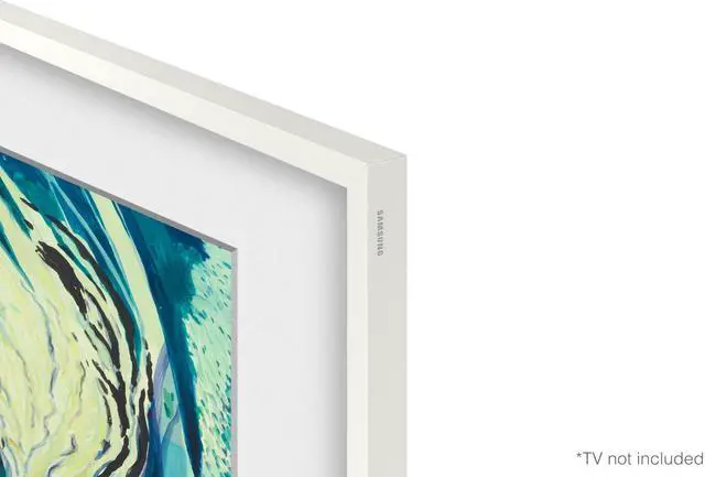 Alt view image 20 of 20 - Samsung Customizable Bezel for Samsung The Frame 55" (Modern White)