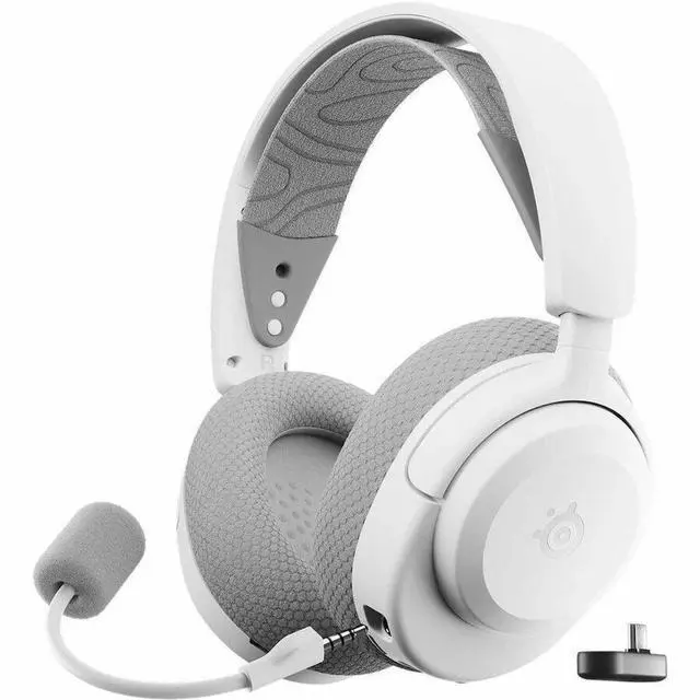 Main image of SteelSeries Arctis Nova 3P Wireless Multi-Platform Gaming Headset - Mobile App Control, 40 HR Battery, Neodymium Magnetic Drivers, 2.4GHz/Bluetooth, PS5, PS4, PC, Switch, Mobile - White