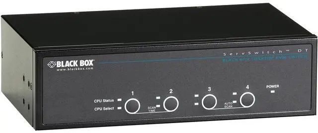 Alt view image 4 of 8 - Black Box ServSwitch DT Dual-Head DVI KVM Switch