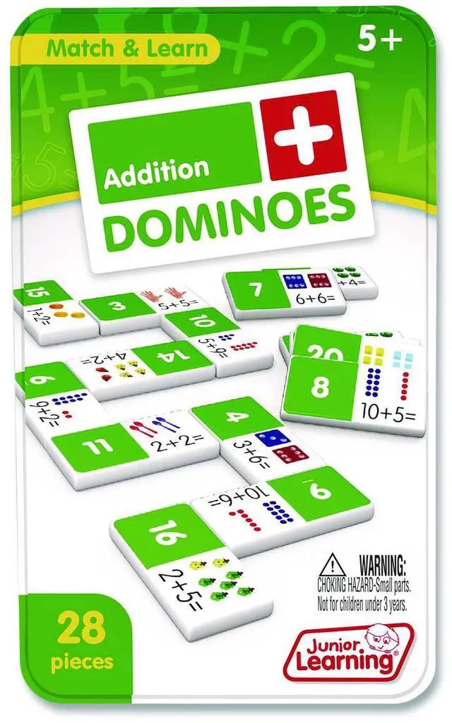 Alt view image 2 of 5 - junior learning jl481 addition dominoes