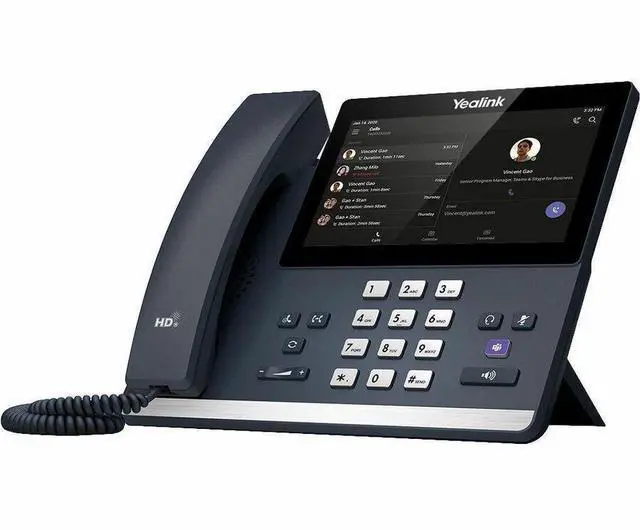 Main image of Yealink MP56 E2 IP Phone Corded Corded/Cordless Bluetooth Wi-Fi Wall Mountable Stand Mountable Classic Gray