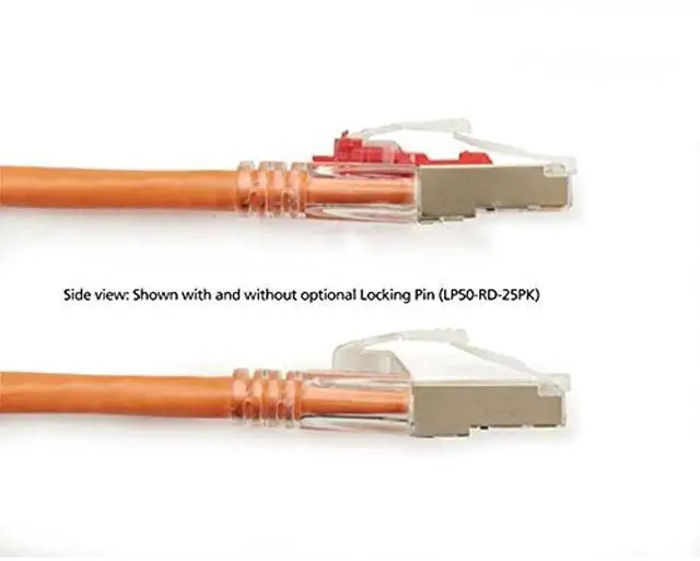 Alt view image 8 of 9 - GIGATRUE 3 CAT6. SHIELDED PATCH CORD ORANGE 10FT