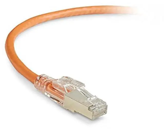 Alt view image 6 of 9 - GIGATRUE 3 CAT6. SHIELDED PATCH CORD ORANGE 10FT