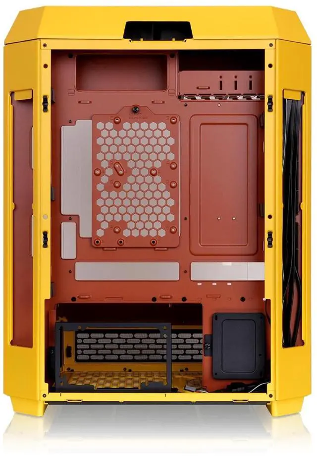 Alt view image 12 of 12 - Thermaltake Tower 600 Mid Tower; 2x140mm CT Fans Included; 420mm Radiator Support; 400mm GPU Clearance; Hidden Connector Support; Rotatable PCIe Slots; Butter Caramel; CA-1Z1-00MMWN-00