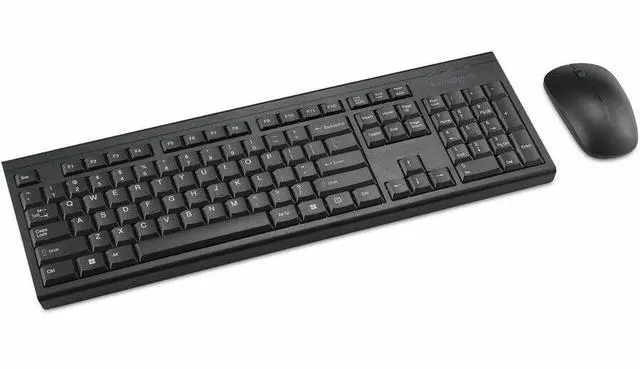 Alt view image 7 of 11 - Kensington KM150 EQ Wireless Desktop Set - USB Type A Membrane Wireless RF 2.40 GHz Keyboard - USB Type A Wireless RF Mouse - 1200 dpi - 3 Button - Symmetrical - Compatible with PC, Mac