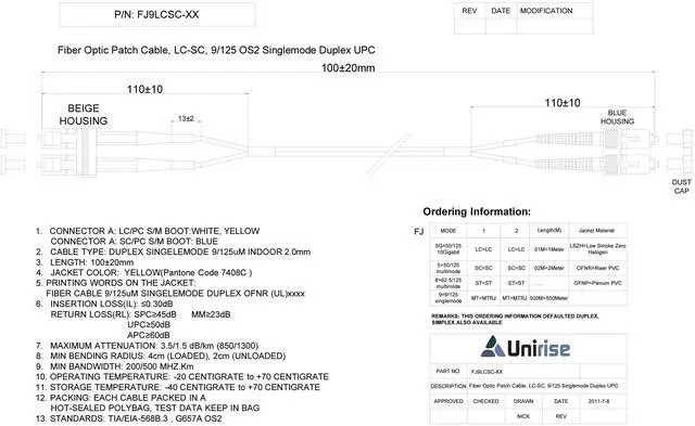 Alt view image 13 of 14 - Oncore Power Fiber Optic Duplex Jumper Cable