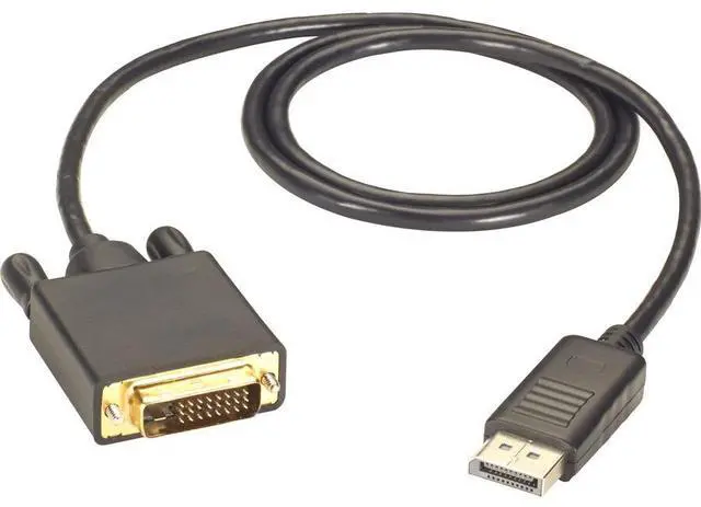 Alt view image 5 of 5 - Black Box DisplayPort to DVI Cable - Male to Male, 3-ft