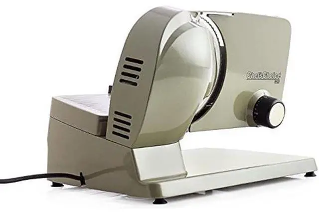 Alt view image 10 of 12 - Chef'sChoice 615A Electric Meat Slicer Features Precision Thickness Control and Tilted Food Carriage for Fast and Efficient Slicing with Removable Blade for Easy Clean, 7", Gray