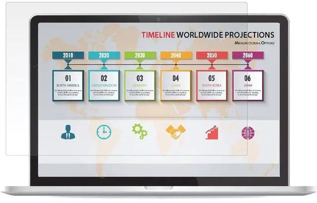 Alt view image 9 of 9 - Rocstor PrivacyView Screen Protector Clear - For 13.3" Widescreen LCD MacBook Pro, MacBook Air - 16:10 - Scratch Resistant - Anti-glare - TAA Compliant