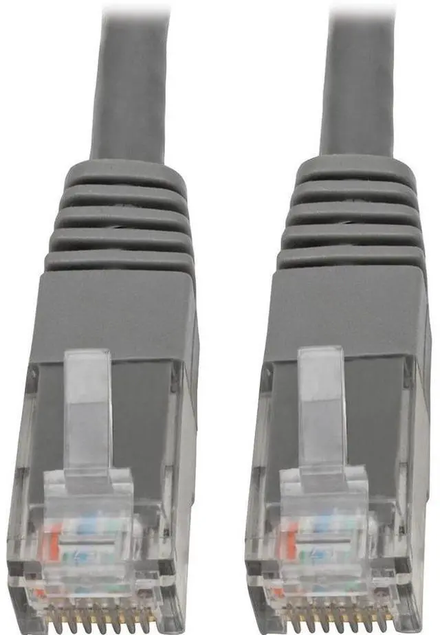 Alt view image 6 of 9 - Tripp Lite Premium N200-002-GY RJ-45 Patch Network Cable