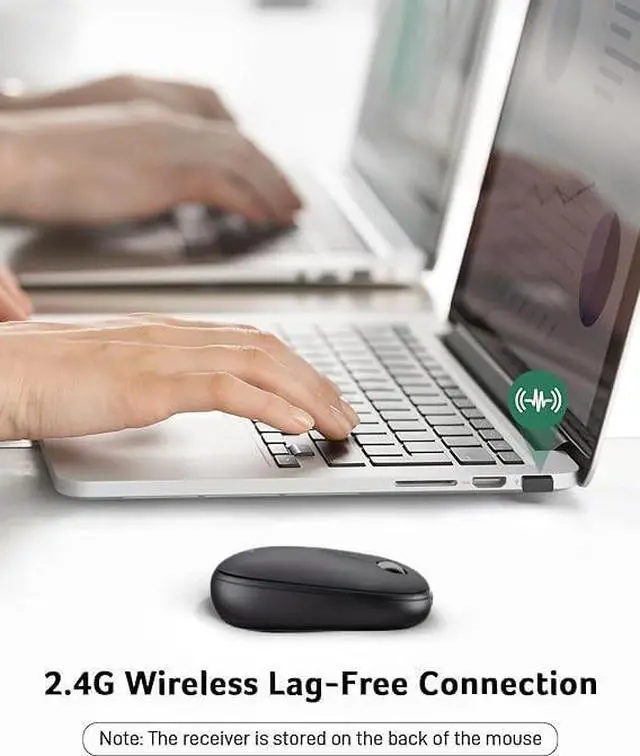 Alt view image 17 of 20 - Acer Computer Mouse Wireless, 2.4G Slim USB Wireless Mice with USB-A Receiver, 1600 DPI Optical, Laptop Mouse with Plug and Play for Right/Left Handed Users (for Chromebooks, Windows PC & Mac) Black