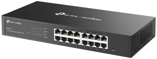 Alt view image 10 of 11 - TP-Link Omada 16-Port Gigabit Easy Managed Switch - 16 Ports - Manageable - Gigabit Ethernet - 10/100/1000Base-T - 2 Layer Supported - 8.40 W Power Consumption - Twisted Pair - 1U - Desktop, Rack-moun