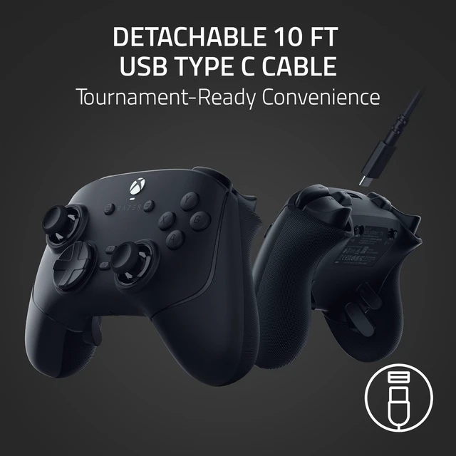 Alt view image 4 of 7 - Razer Wolverine V3 Tournament Edition Wired Gaming Controller with 6 Remappable Buttons, Designed for Xbox Series X|S, PC - White