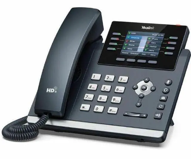 Alt view image 3 of 4 - Yealink SIP-T44U 1301214-12 VoIP Accounts. 2.8-Inch Color Display, PoE Power Adapter NOT Included, Black