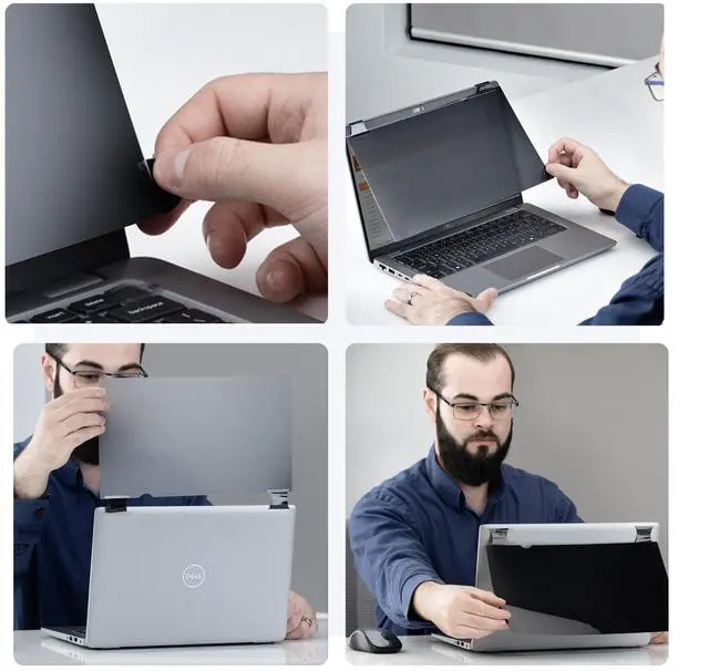 Alt view image 6 of 7 - StarTech 13.3-inch 16:10 Bright Privacy Screen Filter with Touch Flip-Over 75% Light Transmittance Anti-Glare Privacy Filter