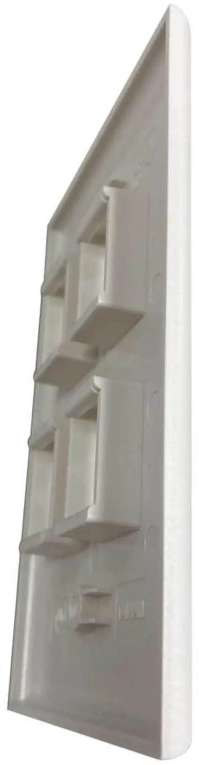 Alt view image 10 of 11 - Tripp Lite Safe-IT 4-Port Single-Gang Keystone Plate Ivory Matte N042AB004IVM