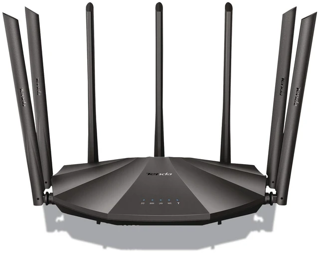 Alt view image 2 of 20 - Tenda AC23 Smart WiFi Router - Dual Band Gigabit Wireless (up to 2033 Mbps) Internet Router for Home, 4X4 MU-MIMO Technology, Up to 1400 sq ft Coverage Parental Control Compatible with Alexa (AC2100)