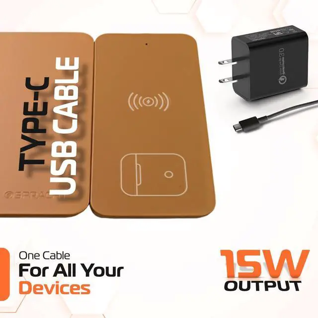 Alt view image 5 of 7 - MagPad Charger and Mouse Pad Brown MGPBN