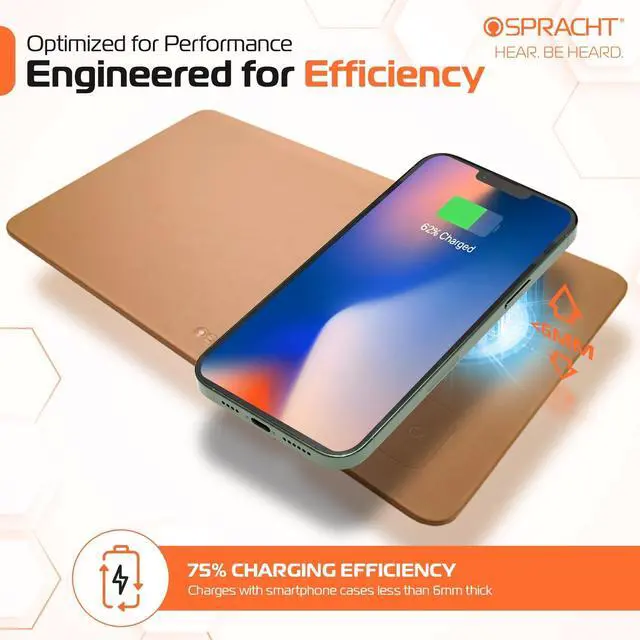 Alt view image 4 of 7 - MagPad Charger and Mouse Pad Brown MGPBN