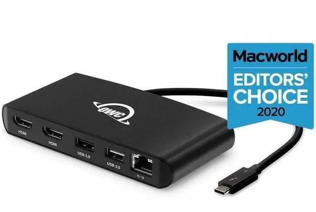 Main image of OWC 5-Port Thunderbolt mini Dock With Dual 4K HDMI Dual USB + Gigabit Ethernet