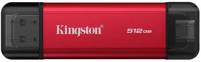 Alt view image 8 of 14 - Kingston 512GB Dual USB-A/C Portable SSD, Up to 1050MB/s, USB 3.2 Gen 2 SPSD/512GB