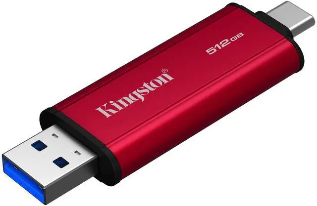 Alt view image 11 of 14 - Kingston 512GB Dual USB-A/C Portable SSD, Up to 1050MB/s, USB 3.2 Gen 2 SPSD/512GB