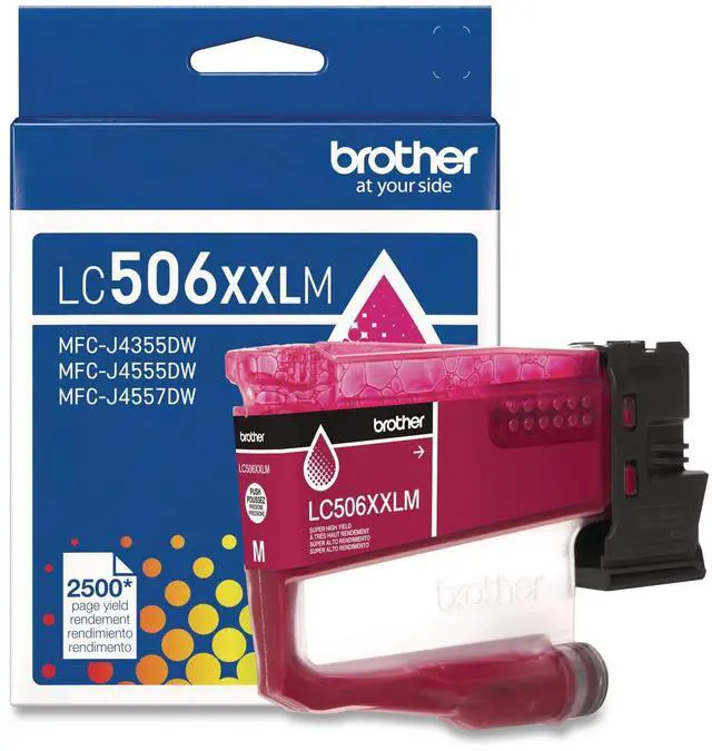 Main image of Brother Genuine LC506XXLM Super High Yield Magenta Ink Cartridge (for use with 4355, 4555, and 4557 Printers)