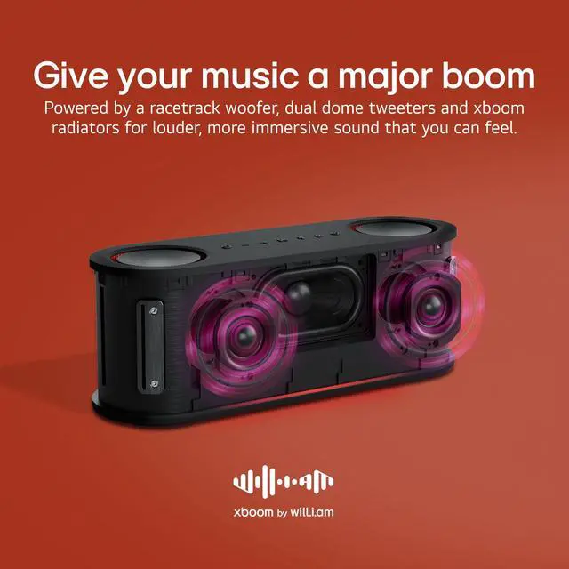 Alt view image 3 of 7 - LG xboom Bounce by will.i.am, Portable Bluetooth Speaker for Sports and Athletes, up to 30 Hours of Playback, IP67 Dust and Water Resistant. Perfect for Basketball